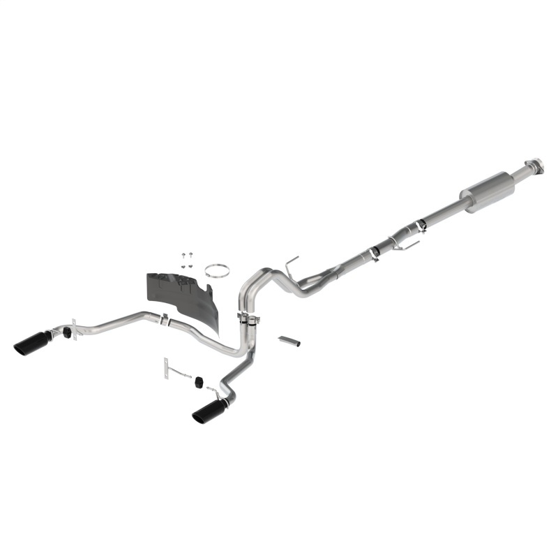 Ford F-150 Performance Exhaust - Rear Exit - Ford Racing - Extreme Cat Back Dual Side Exit - Black - `21-`24 Ford F-150 Performance Exhaust - Rear Exit - Ford Racing - Extreme Cat Back Dual Side Exit - Black - `21-`24
